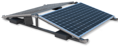 design zonnepanelen op plat dak